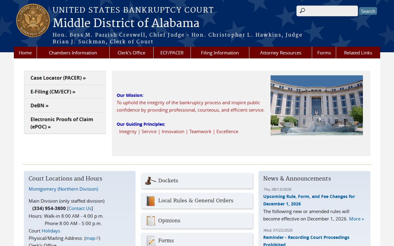 Geneva County bankruptcy case search court website